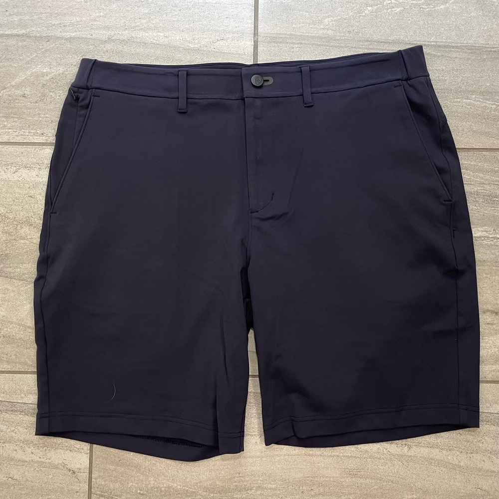Public Rec Shorts Men's 36 Blue Gamechanger 8" Inseam Golf Performance Tech